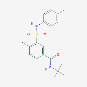 N-(tert-butyl)-4-methyl-3-(4-toluidinosulfonyl)benzamide
