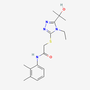 N-(2,3-DIMETHYLPHENYL)-2-{[4-ETHYL-5-(2-HYDROXY-2-PROPANYL)-4H-1,2,4-TRIAZOL-3-YL]SULFANYL}ACETAMIDE