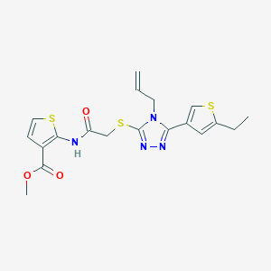 methyl 2-[({[4-allyl-5-(5-ethyl-3-thienyl)-4H-1,2,4-triazol-3-yl]thio}acetyl)amino]-3-thiophenecarboxylate