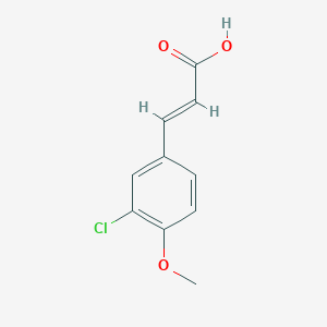 molecular formula C10H9ClO3 B427290 3-Chloro-4-methoxycinnamic acid CAS No. 58236-76-3