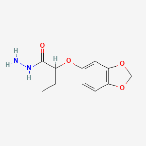 2-(1,3-Benzodioxol-5-yloxy)butanehydrazide