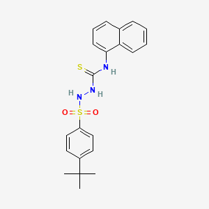 2-[(4-tert-butylphenyl)sulfonyl]-N-1-naphthylhydrazinecarbothioamide