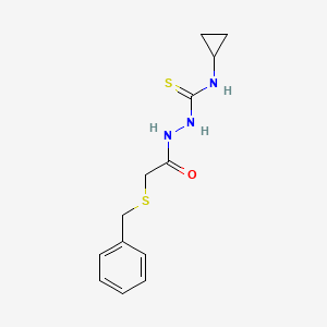 2-[(benzylthio)acetyl]-N-cyclopropylhydrazinecarbothioamide