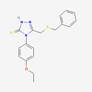 5-[(benzylthio)methyl]-4-(4-ethoxyphenyl)-4H-1,2,4-triazole-3-thiol