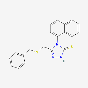 5-[(benzylthio)methyl]-4-(1-naphthyl)-4H-1,2,4-triazole-3-thiol