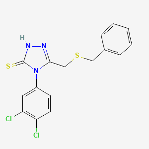 5-[(benzylthio)methyl]-4-(3,4-dichlorophenyl)-4H-1,2,4-triazole-3-thiol