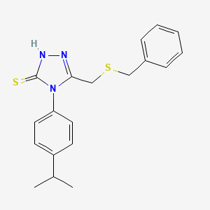 5-[(benzylthio)methyl]-4-(4-isopropylphenyl)-4H-1,2,4-triazole-3-thiol