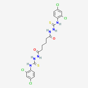 2,2'-(1,6-dioxo-1,6-hexanediyl)bis[N-(2,4-dichlorophenyl)hydrazinecarbothioamide]