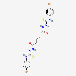 molecular formula C20H22Br2N6O2S2 B4273253 2,2'-(1,6-dioxo-1,6-hexanediyl)bis[N-(4-bromophenyl)hydrazinecarbothioamide] 