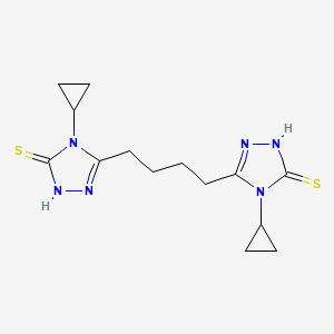 5,5'-(1,4-butanediyl)bis(4-cyclopropyl-4H-1,2,4-triazole-3-thiol)