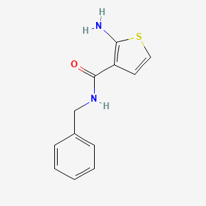 molecular formula C12H12N2OS B4273302 2-amino-N-benzylthiophene-3-carboxamide 