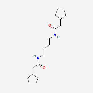 2-CYCLOPENTYL-N-[4-(2-CYCLOPENTYLACETAMIDO)BUTYL]ACETAMIDE