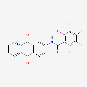 N-(9,10-dioxo-9,10-dihydro-2-anthracenyl)-2,3,4,5,6-pentafluorobenzamide