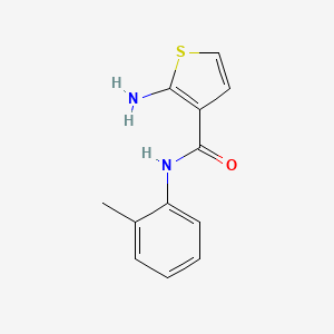 molecular formula C12H12N2OS B4273343 2-amino-N-(2-methylphenyl)thiophene-3-carboxamide CAS No. 667435-69-0