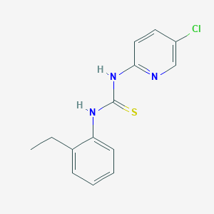 molecular formula C14H14ClN3S B4273380 N-(5-chloro-2-pyridinyl)-N'-(2-ethylphenyl)thiourea 