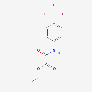 B042734 Ethyl 2-oxo-2-[4-(trifluoromethyl)anilino]acetate CAS No. 69066-00-8
