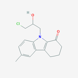 molecular formula C16H18ClNO2 B427340 9-(3-chloro-2-hydroxypropyl)-6-methyl-2,3,4,9-tetrahydro-1H-carbazol-1-one 