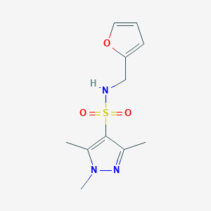 N-[(FURAN-2-YL)METHYL]-1,3,5-TRIMETHYL-1H-PYRAZOLE-4-SULFONAMIDE