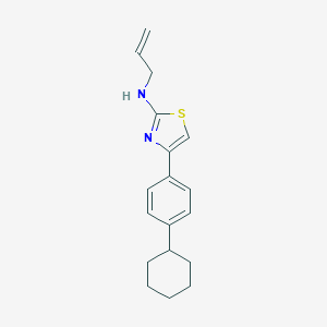 molecular formula C18H22N2S B427341 N-allyl-4-(4-cyclohexylphenyl)-1,3-thiazol-2-amine CAS No. 380174-40-3