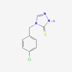 4-[(4-Chlorophenyl)methyl]-2,4-dihydro-3H-1,2,4-triazole-3-thione