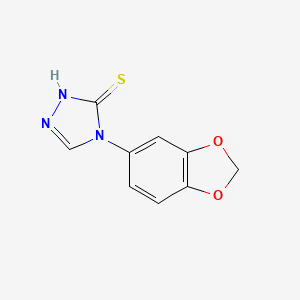 4-(1,3-benzodioxol-5-yl)-4H-1,2,4-triazole-3-thiol