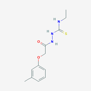 N-ethyl-2-[(3-methylphenoxy)acetyl]hydrazinecarbothioamide