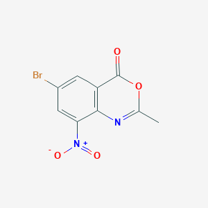 molecular formula C9H5BrN2O4 B427350 6-Bromo-2-methyl-8-nitro-3,1-benzoxazin-4-one 