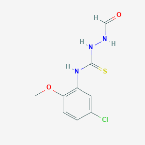 N-(5-chloro-2-methoxyphenyl)-2-formylhydrazinecarbothioamide