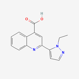 2-(1-ethyl-1H-pyrazol-5-yl)quinoline-4-carboxylic acid