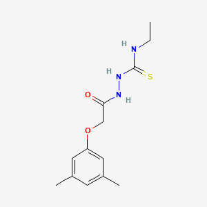 molecular formula C13H19N3O2S B4273588 2-[(3,5-dimethylphenoxy)acetyl]-N-ethylhydrazinecarbothioamide 