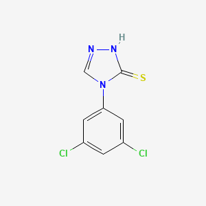 molecular formula C8H5Cl2N3S B4273593 4-(3,5-dichlorophenyl)-4H-1,2,4-triazole-3-thiol CAS No. 667412-58-0