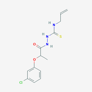 2-[2-(3-chlorophenoxy)propanoyl]-N-(prop-2-en-1-yl)hydrazinecarbothioamide