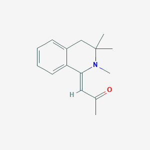 molecular formula C15H19NO B427363 1-(2,3,3-trimethyl-3,4-dihydro-1(2H)-isoquinolinylidene)acetone 