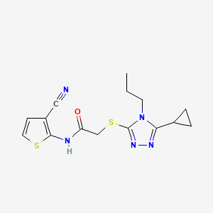 N-(3-CYANO-2-THIENYL)-2-[(5-CYCLOPROPYL-4-PROPYL-4H-1,2,4-TRIAZOL-3-YL)SULFANYL]ACETAMIDE