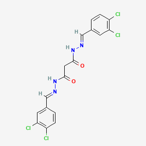 N'~1~,N'~3~-bis(3,4-dichlorobenzylidene)malonohydrazide