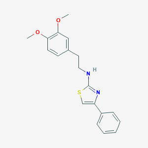 molecular formula C19H20N2O2S B427370 N-[2-(3,4-dimethoxyphenyl)ethyl]-4-phenyl-1,3-thiazol-2-amine CAS No. 315702-47-7