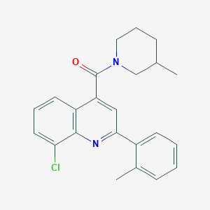 [8-Chloro-2-(2-methylphenyl)quinolin-4-yl](3-methylpiperidin-1-yl)methanone