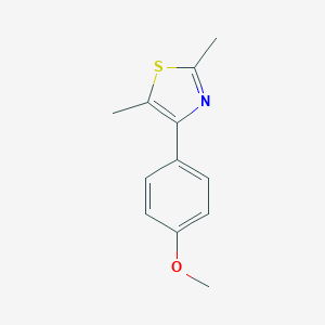 molecular formula C12H13NOS B427374 4-(4-Methoxyphenyl)-2,5-dimethyl-1,3-thiazole 