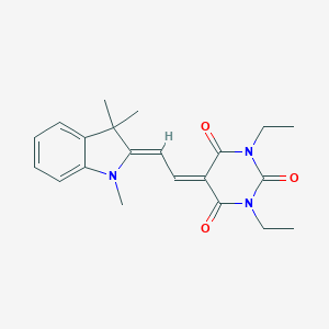 1,3-diethyl-5-[2-(1,3,3-trimethyl-1,3-dihydro-2H-indol-2-ylidene)ethylidene]-2,4,6(1H,3H,5H)-pyrimidinetrione