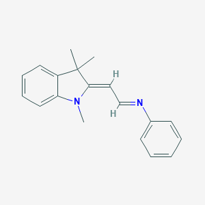 molecular formula C19H20N2 B427382 N-phenyl-N-[2-(1,3,3-trimethyl-1,3-dihydro-2H-indol-2-ylidene)ethylidene]amine 
