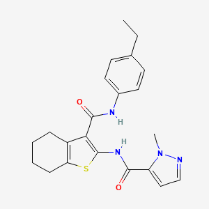 N-{3-[(4-ethylphenyl)carbamoyl]-4,5,6,7-tetrahydro-1-benzothiophen-2-yl}-1-methyl-1H-pyrazole-5-carboxamide