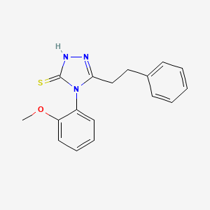 4-(2-methoxyphenyl)-5-(2-phenylethyl)-4H-1,2,4-triazole-3-thiol