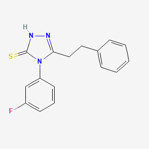 4-(3-fluorophenyl)-5-(2-phenylethyl)-4H-1,2,4-triazole-3-thiol