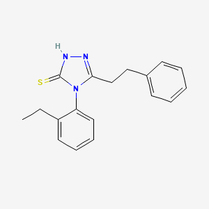 4-(2-ethylphenyl)-5-(2-phenylethyl)-4H-1,2,4-triazole-3-thiol