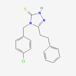 4-(4-chlorobenzyl)-5-(2-phenylethyl)-4H-1,2,4-triazole-3-thiol