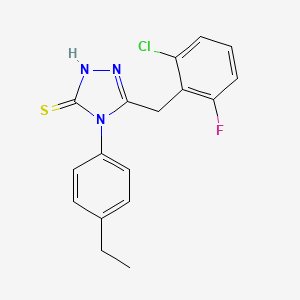 5-(2-chloro-6-fluorobenzyl)-4-(4-ethylphenyl)-4H-1,2,4-triazole-3-thiol