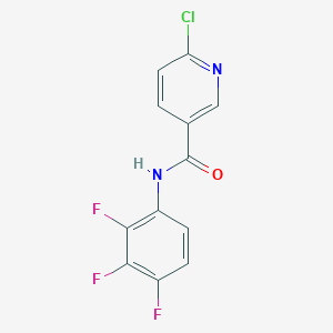 molecular formula C12H6ClF3N2O B4273959 6-chloro-N-(2,3,4-trifluorophenyl)pyridine-3-carboxamide 