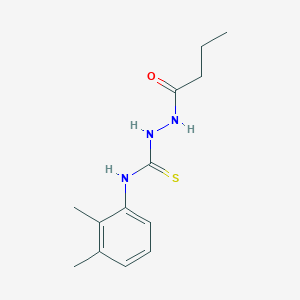 molecular formula C13H19N3OS B4273969 2-butyryl-N-(2,3-dimethylphenyl)hydrazinecarbothioamide 