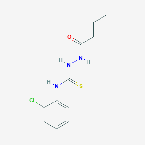 molecular formula C11H14ClN3OS B4273978 2-butyryl-N-(2-chlorophenyl)hydrazinecarbothioamide 