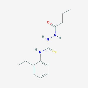 molecular formula C13H19N3OS B4273985 2-butyryl-N-(2-ethylphenyl)hydrazinecarbothioamide 